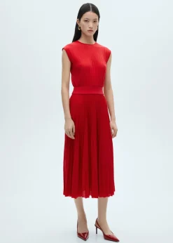 MANGO Sukienki I Kombinezony*Sukienka plisowana z gumką w talii