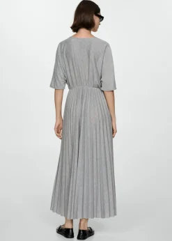 MANGO Sukienki I Kombinezony*Sukienka plisowana z gumką w talii