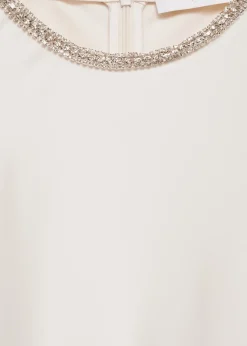 MANGO Sukienki I Kombinezony*Sukienka satynowa z rozszerzanym rękawem