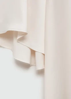 MANGO Sukienki I Kombinezony*Sukienka satynowa z rozszerzanym rękawem