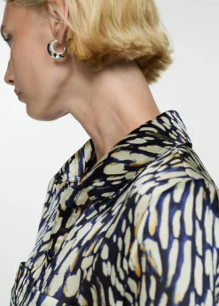 MANGO Sukienki I Kombinezony*Sukienka satynowa ze wzorem