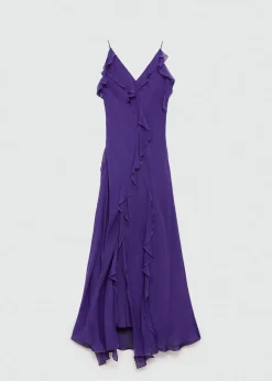 MANGO Sukienki I Kombinezony*Sukienka szyfonowa z falbankami