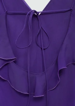 MANGO Sukienki I Kombinezony*Sukienka szyfonowa z falbankami