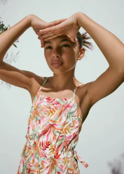 Dzieci MANGO Sukienki I Kombinezony*Sukienka tropikalny wzór