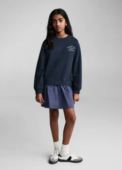 Dzieci MANGO Sukienki I Kombinezony|Bluzy*Sukienka typu bluza z haftem