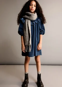 Dzieci MANGO Sukienki I Kombinezony*Sukienka w kratę z haftem