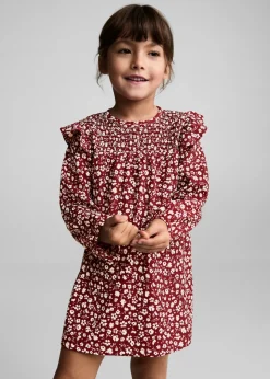 Dzieci MANGO Sukienki I Kombinezony*Sukienka w kwiaty z falbanami