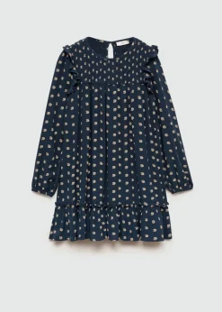 Dzieci MANGO Sukienki I Kombinezony*Sukienka w kwiaty z falbanami