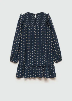 Dzieci MANGO Sukienki I Kombinezony*Sukienka w kwiaty z falbanami