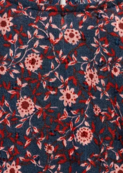 Dzieci MANGO Sukienki I Kombinezony*Sukienka w kwiaty z marszczeniem