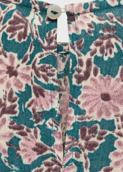 Dzieci MANGO Sukienki I Kombinezony*Sukienka w kwiaty z ozdobnym marszczeniem