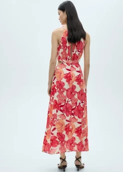 MANGO Sukienki I Kombinezony*Sukienka w kwiaty z wycięciami