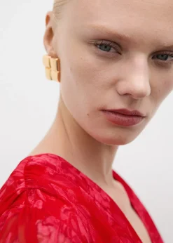 MANGO Sukienki I Kombinezony*Sukienka w kwiaty z węzłem