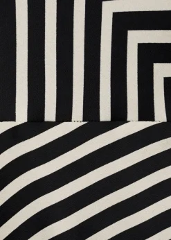 MANGO Sukienki I Kombinezony*Sukienka w paski o asymetrycznym kroju z drapowaniem