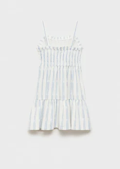 Dzieci MANGO Sukienki I Kombinezony*Sukienka w paski z falbanami