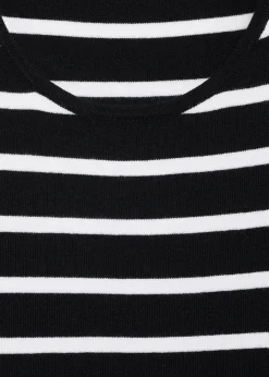 MANGO Sukienki I Kombinezony*Sukienka w paski z metalowymi guzikami