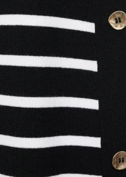 MANGO Sukienki I Kombinezony*Sukienka w paski z metalowymi guzikami