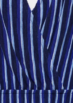 MANGO Sukienki I Kombinezony*Sukienka w paski z wiązaniem