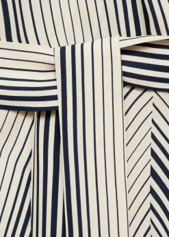 MANGO Sukienki I Kombinezony*Sukienka w paski z wiązaniem