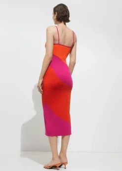 MANGO Sukienki I Kombinezony*Sukienka wzorzysta dzianina