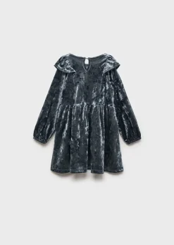 Dzieci MANGO Sukienki I Kombinezony*Sukienka z aksamitu z falbanką