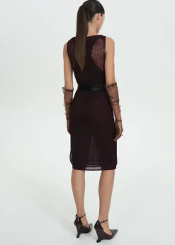 MANGO Sukienki I Kombinezony*Sukienka z ażurowej dzianiny lureksowej