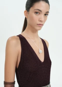 MANGO Sukienki I Kombinezony*Sukienka z ażurowej dzianiny lureksowej