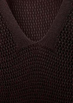 MANGO Sukienki I Kombinezony*Sukienka z ażurowej dzianiny lureksowej