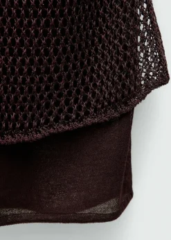MANGO Sukienki I Kombinezony*Sukienka z ażurowej dzianiny lureksowej