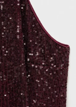 MANGO Sukienki I Kombinezony*Sukienka z cekinami dekolt halter