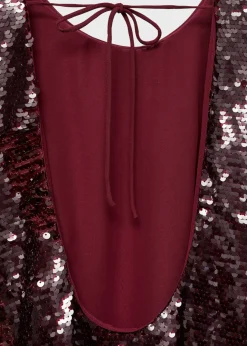 MANGO Sukienki I Kombinezony*Sukienka z cekinami i dekoltem na plecach