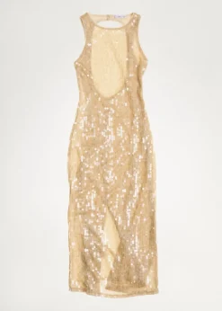 MANGO Sukienki I Kombinezony*Sukienka z cekinami i dekoltem na plecach
