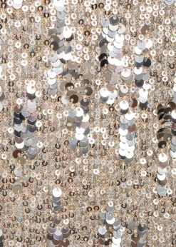 MANGO Sukienki I Kombinezony*Sukienka z cekinami i poduszkami na ramionach