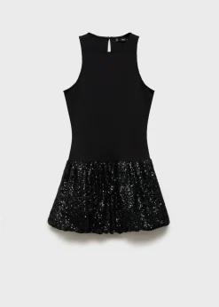MANGO Sukienki I Kombinezony*Sukienka z cekinową spódnicą typu bombka