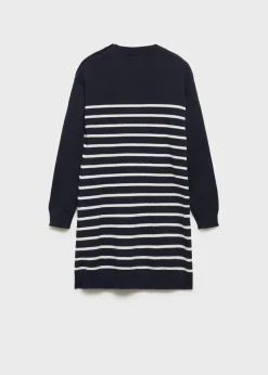 Dzieci MANGO Sukienki I Kombinezony*Sukienka z dzianiny w paski