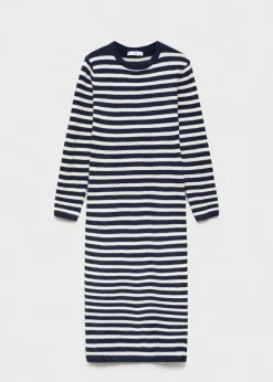 MANGO Sukienki I Kombinezony*Sukienka z dzianiny w paski