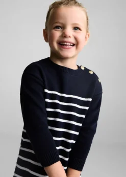 Dzieci MANGO Sukienki I Kombinezony*Sukienka z dzianiny w paski
