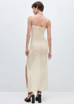 MANGO Sukienki I Kombinezony*Sukienka z dzianiny z ażurem