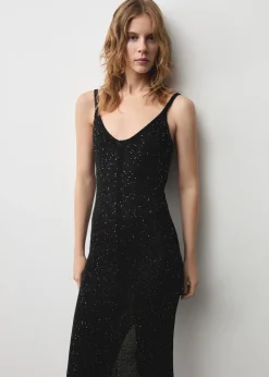 MANGO Sukienki I Kombinezony*Sukienka z dzianiny z cekinami