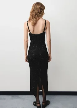 MANGO Sukienki I Kombinezony*Sukienka z dzianiny z cekinami