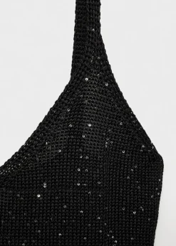 MANGO Sukienki I Kombinezony*Sukienka z dzianiny z cekinami