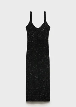 MANGO Sukienki I Kombinezony*Sukienka z dzianiny z cekinami