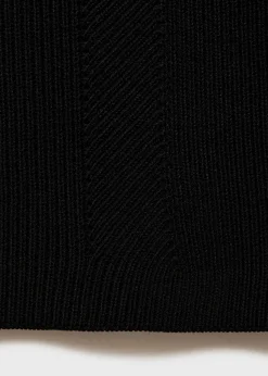 MANGO Sukienki I Kombinezony*Sukienka z dzianiny z dekoltem serce