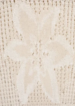 MANGO Sukienki I Kombinezony*Sukienka z dzianiny z dużym kwiatem