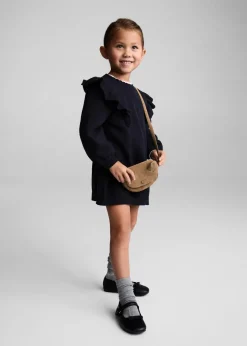 Dzieci MANGO Sukienki I Kombinezony*Sukienka z dzianiny z falbaną