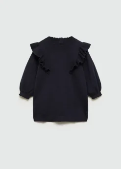 Dzieci MANGO Sukienki I Kombinezony*Sukienka z dzianiny z falbaną