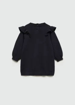 Dzieci MANGO Sukienki I Kombinezony*Sukienka z dzianiny z falbaną