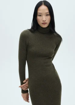 MANGO Sukienki I Kombinezony*Sukienka z dzianiny z golfem