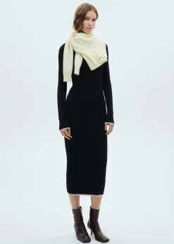 MANGO Sukienki I Kombinezony*Sukienka z dzianiny z kontrastowymi lamówkami