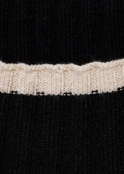 MANGO Sukienki I Kombinezony*Sukienka z dzianiny z kontrastowymi lamówkami